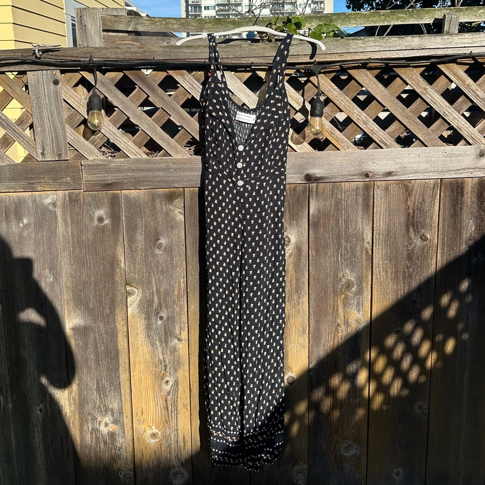 Faithfull the Brand Black and White Polka Dot Dress